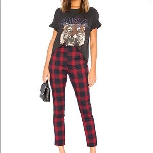 darla red/ black plaid pants